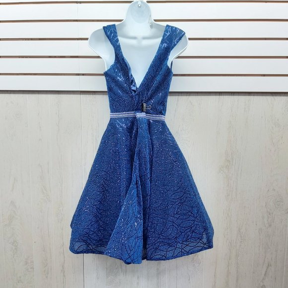 NWT Metallic Glitter Cocktail/Prom/Formal Dress - Picture 7 of 7